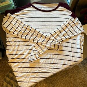 Old Navy Boyfriend Stripe Long Sleeve